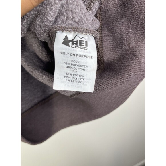 REI Co-Op Mens REI Logo Hoodie Fleece Lined Size S Outdoors Gorpcore Casual - Picture 3 of 6